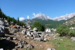 Albánsko, dolina Valbona
