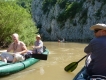 Splav Nery a bicyklovačka na Gerniku
