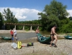 Splav Nery a bicyklovačka na Gerniku